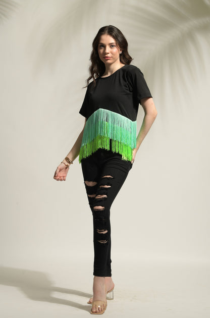 Lea Fringe T-Shirt