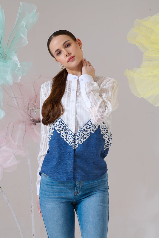 Ivory Wave Shirt