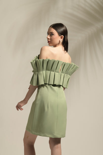 June Pleated A-line Dress